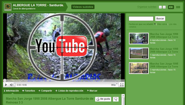 Youtube-Albergue-La-Torre